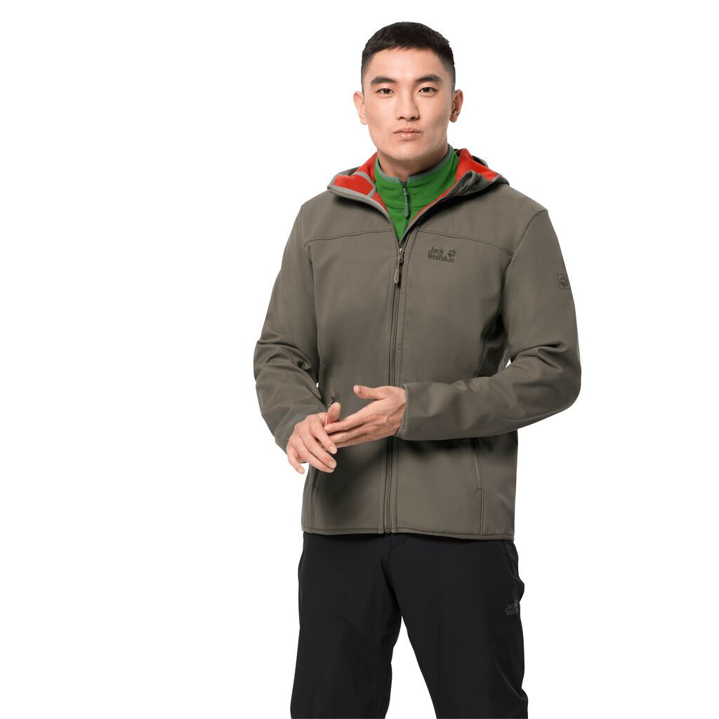 Jack Wolfskin NORTHERN POINT softshell μπουφαν ανδρικα γκρι | GR1687804